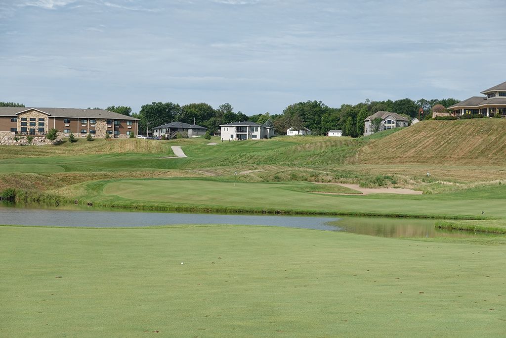 18th Hole at Tournament Club of Iowa (459 Yard Par 4)